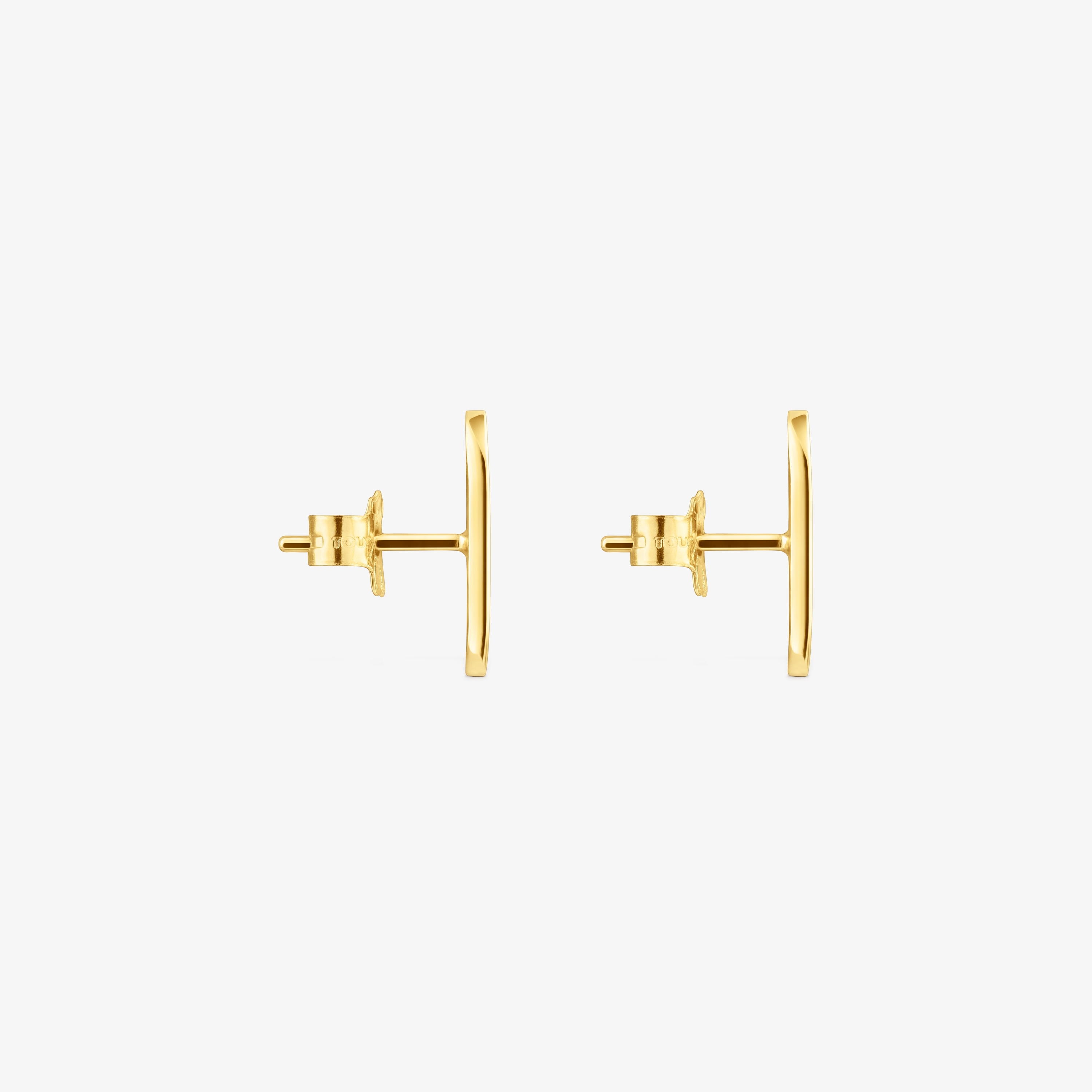 18K solid gold Oursin Earrings