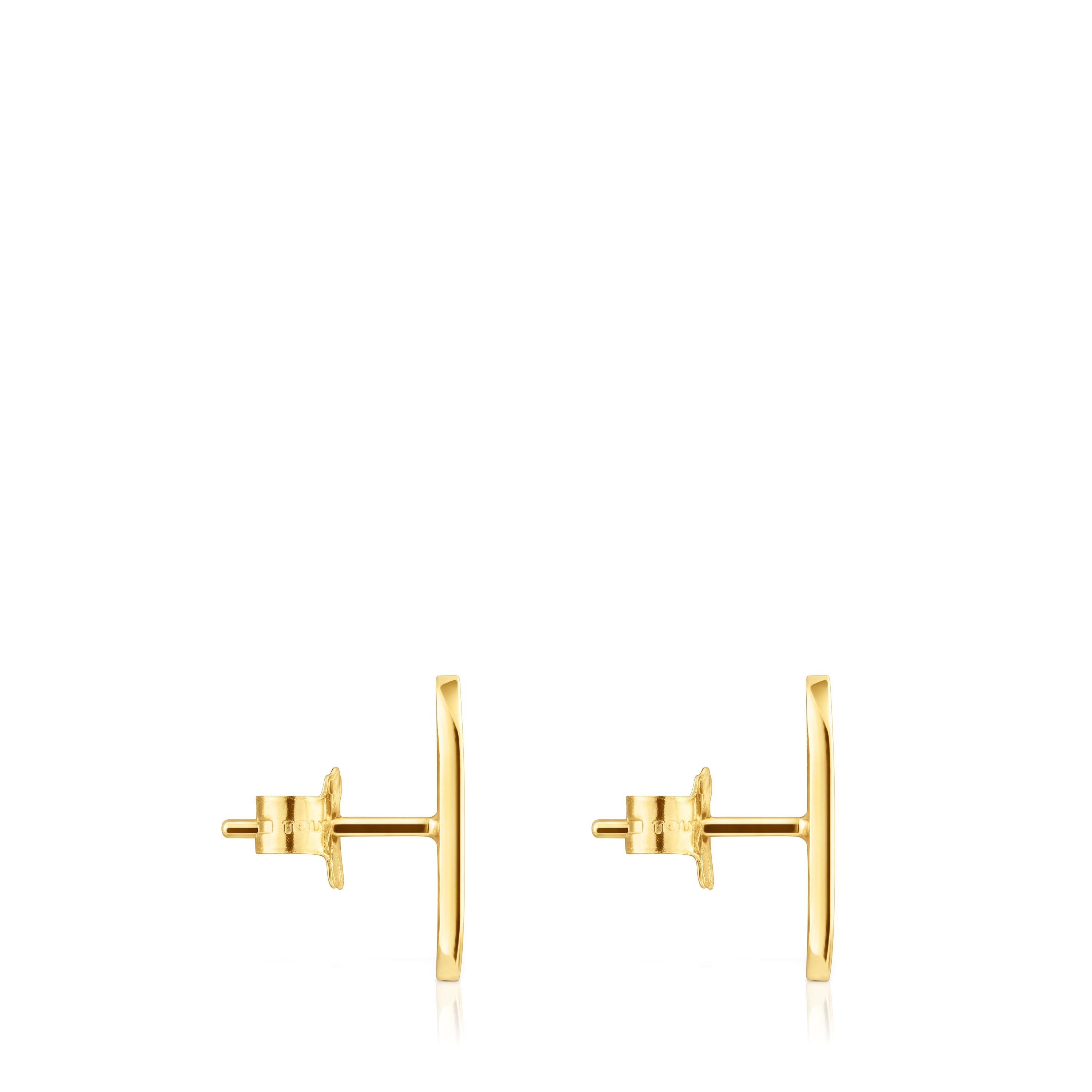 Gold Oursin Earrings