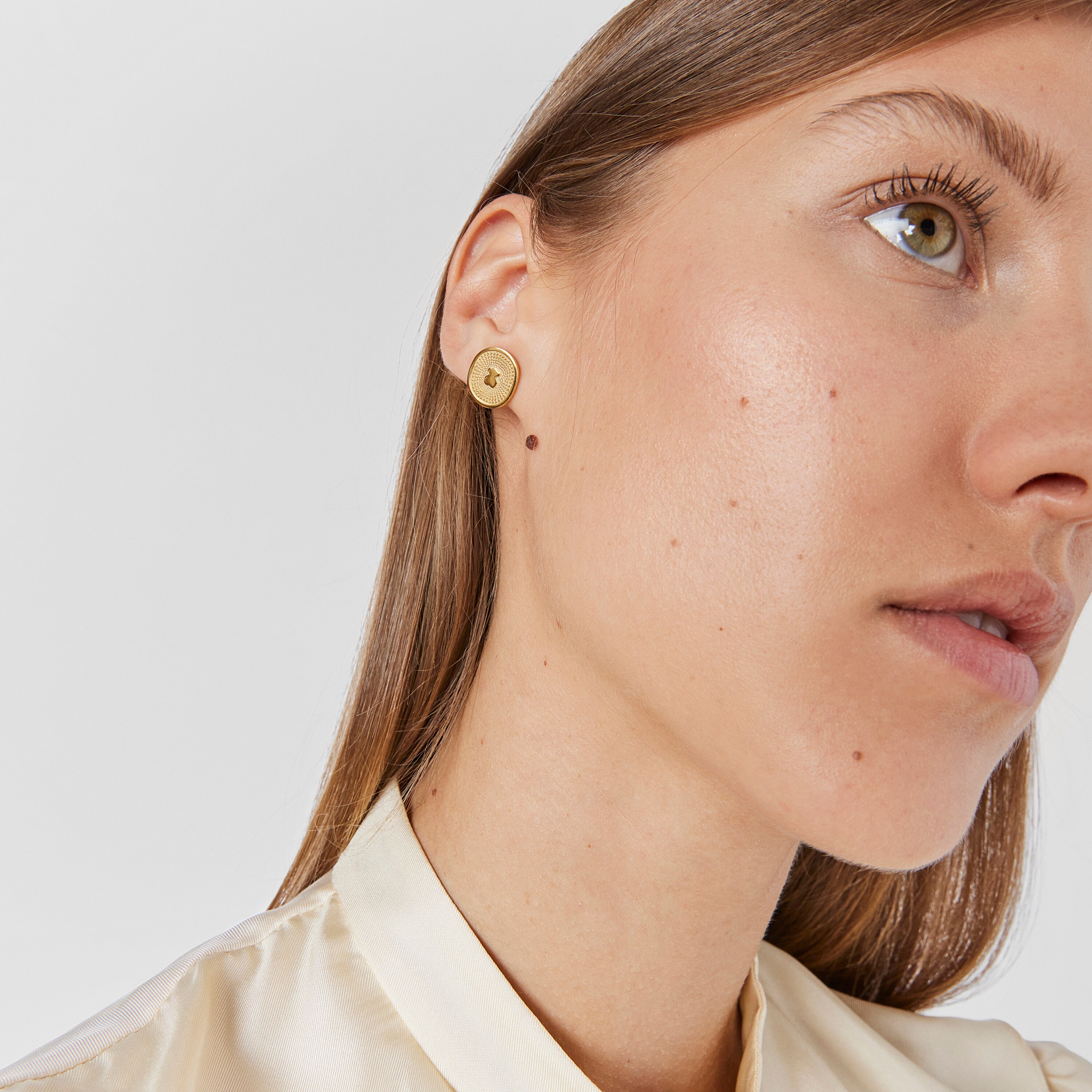 Gold Oursin Earrings