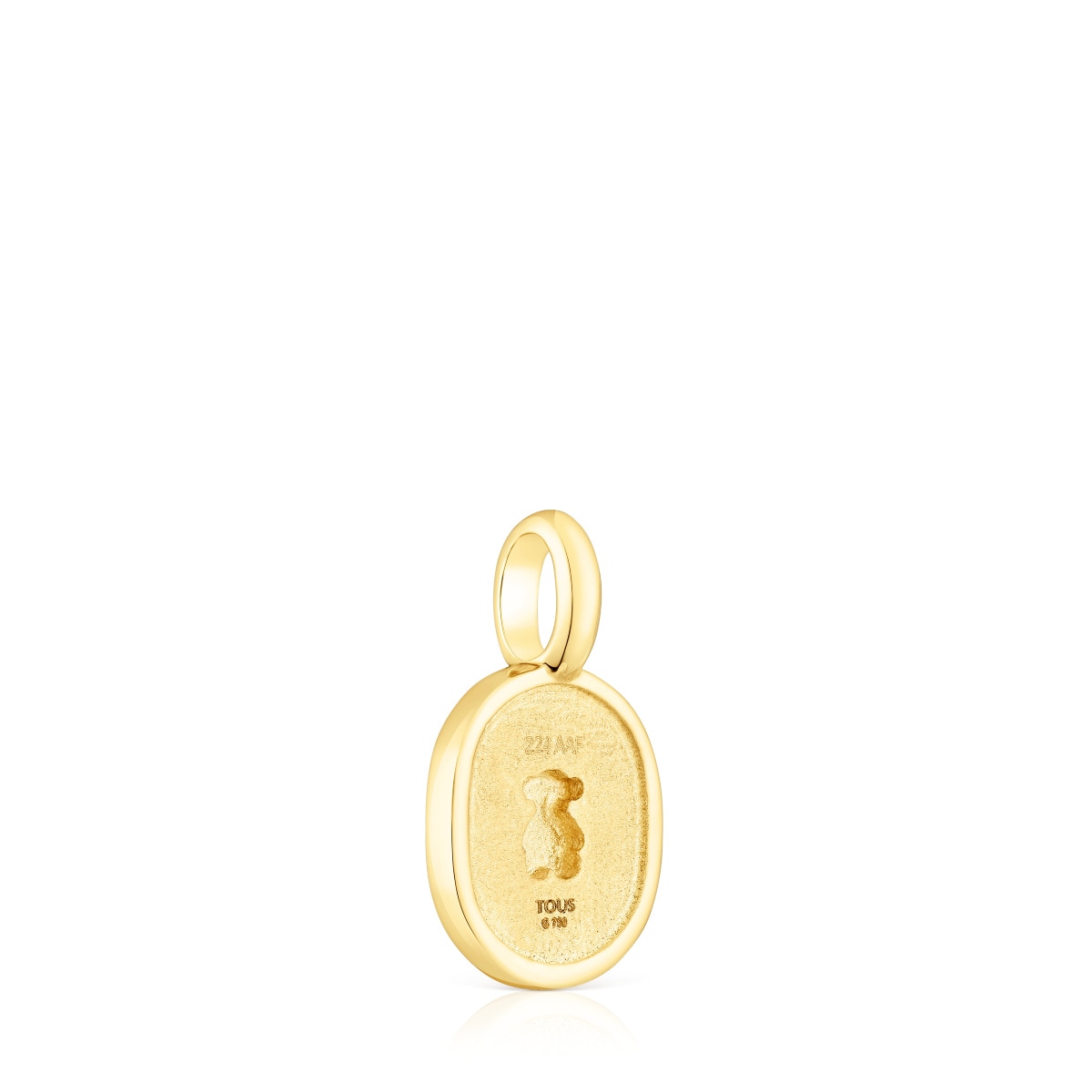Gold Oursin Pendant with 0,21ct diamonds image number 2