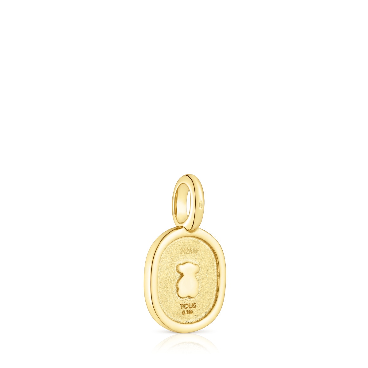 Gold Oursin Pendant with 0,09ct diamonds