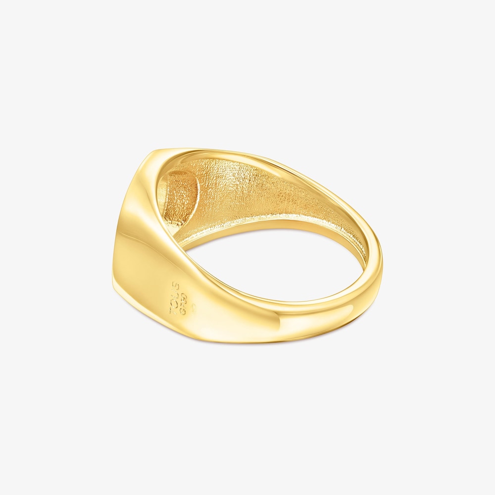 18K solid gold Oursin Signet ring