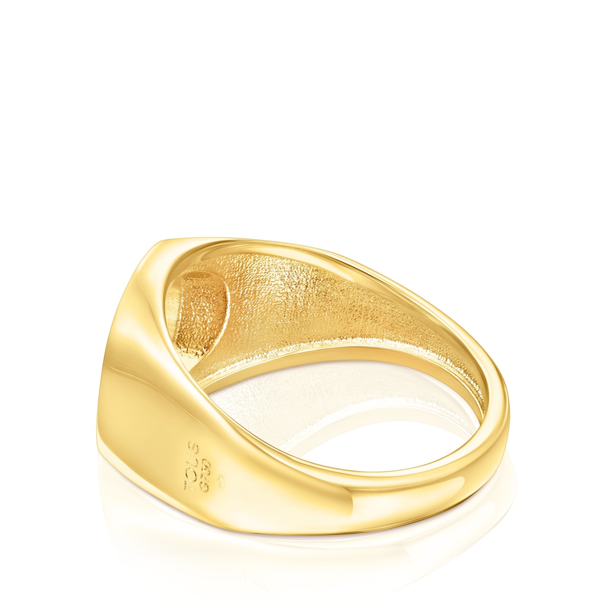 Gold Oursin Signet ring