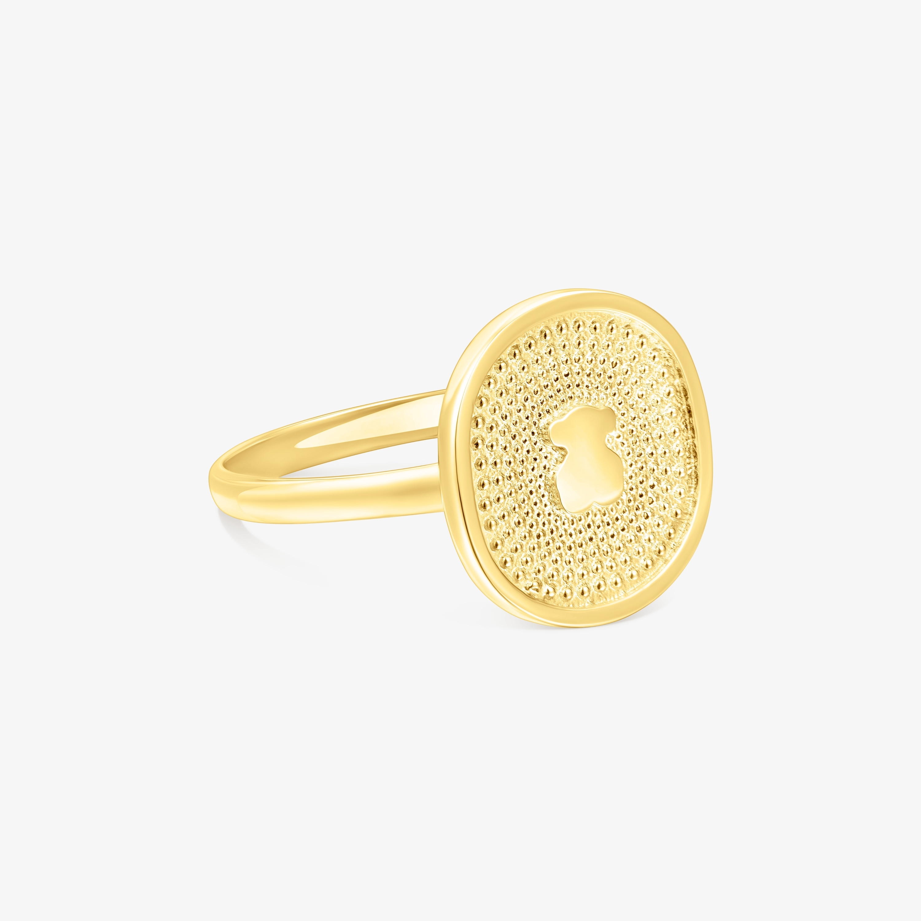 18K solid gold Oursin Ring