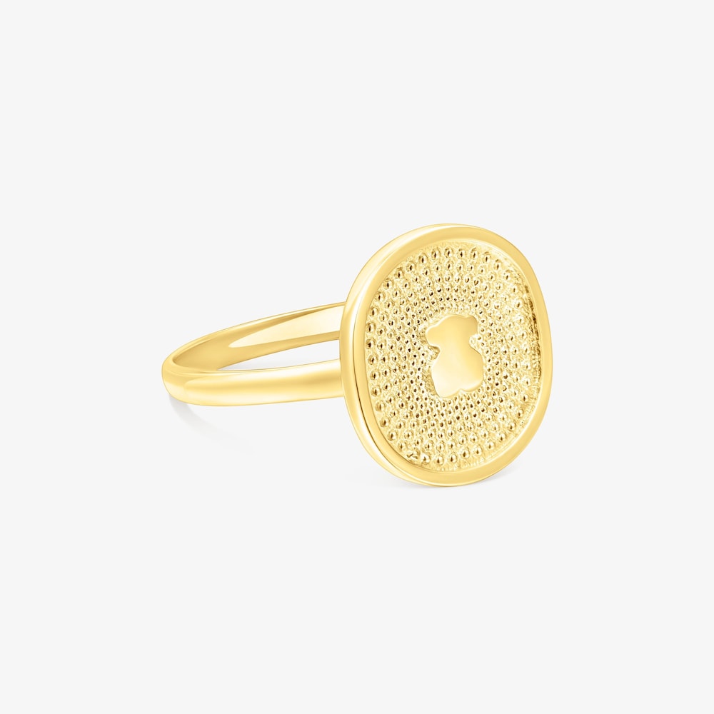18K solid gold Oursin Ring