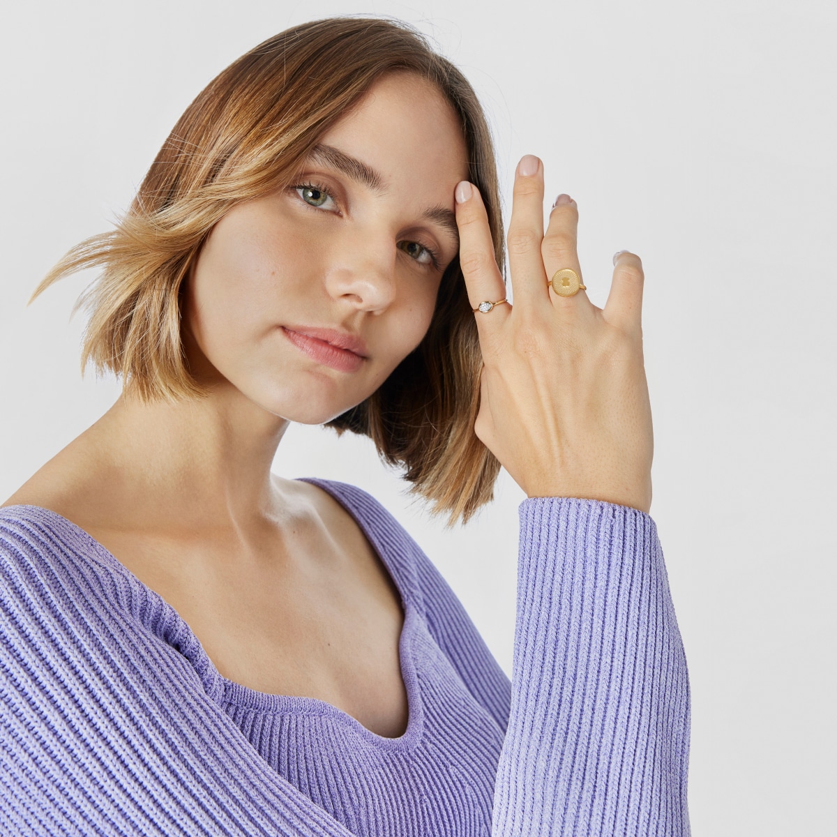 Gold Oursin Ring