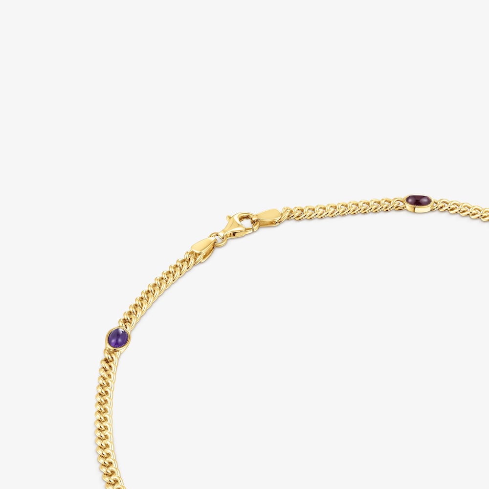 Collaret amb bany d'or 18 kt sobre plata amb gemmes Tamara Falc&oacute; X TOUS