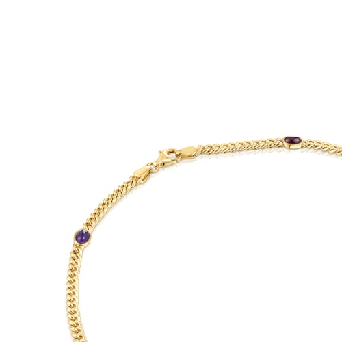 Collar con baño de oro 18 kt sobre plata y gemas Tamara Falcó X TOUS