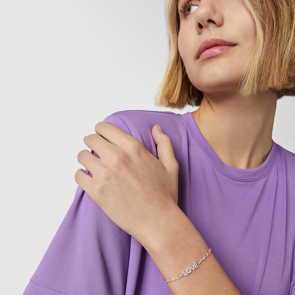 Pulsera Love lila TOUS Crossword