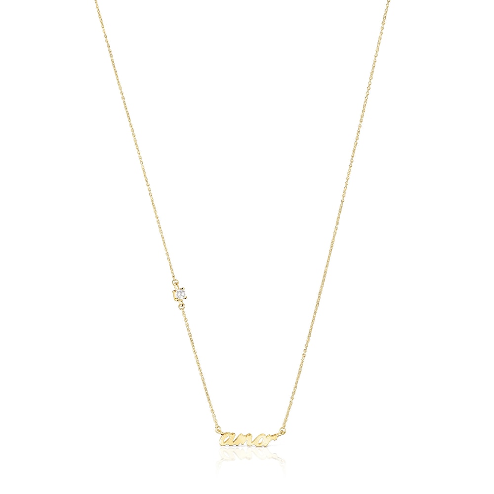Collar amor de oro y diamante Crossword