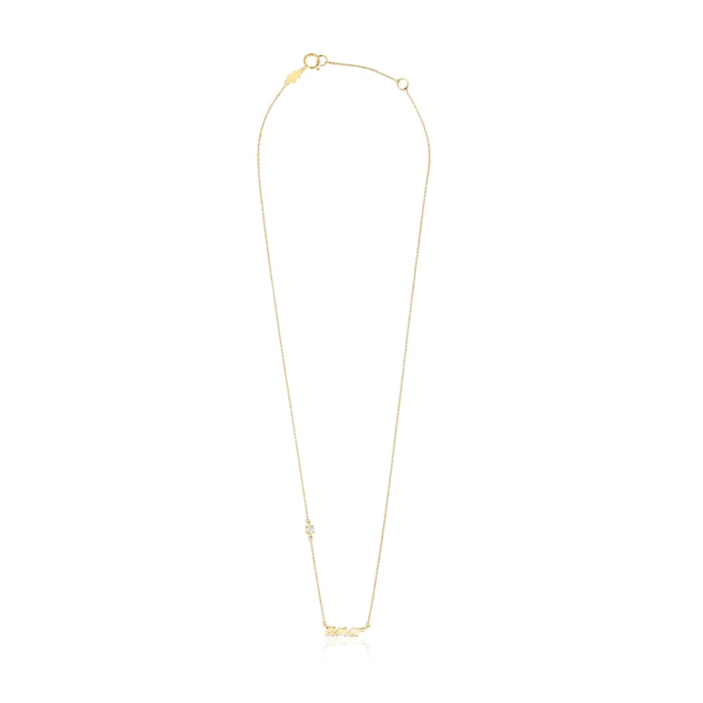 Collar amor de oro y diamante Crossword