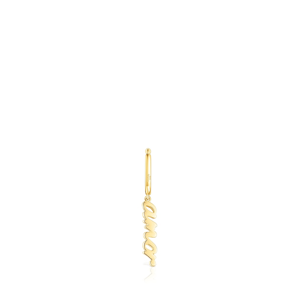 Gold Crossword Love Earring Gold Crossword Love Earring