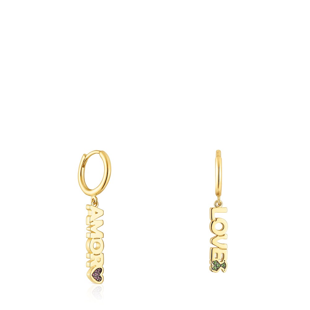 TOUS Crossword Amor Earrings with gemstones image number 0