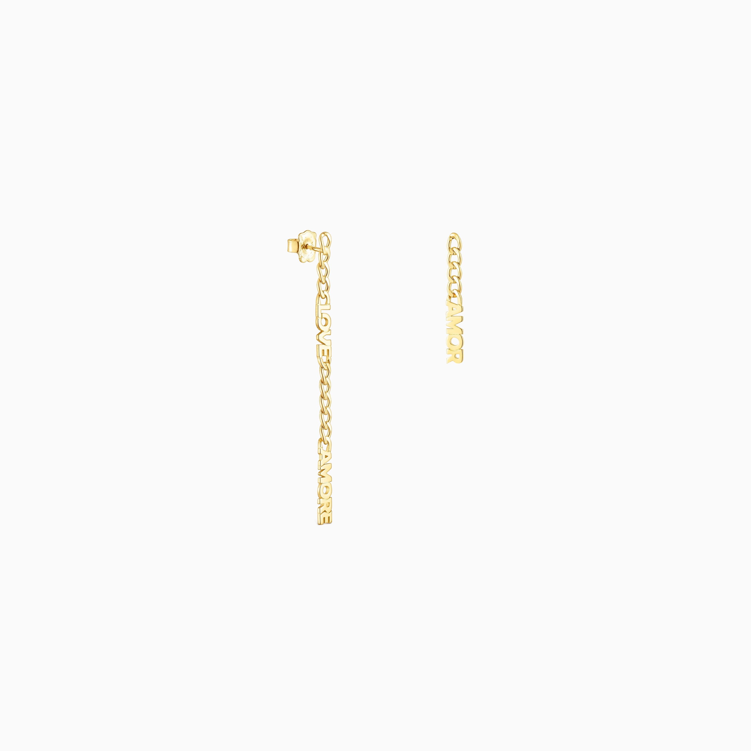 TOUS Crossword Amor Chain Earrings