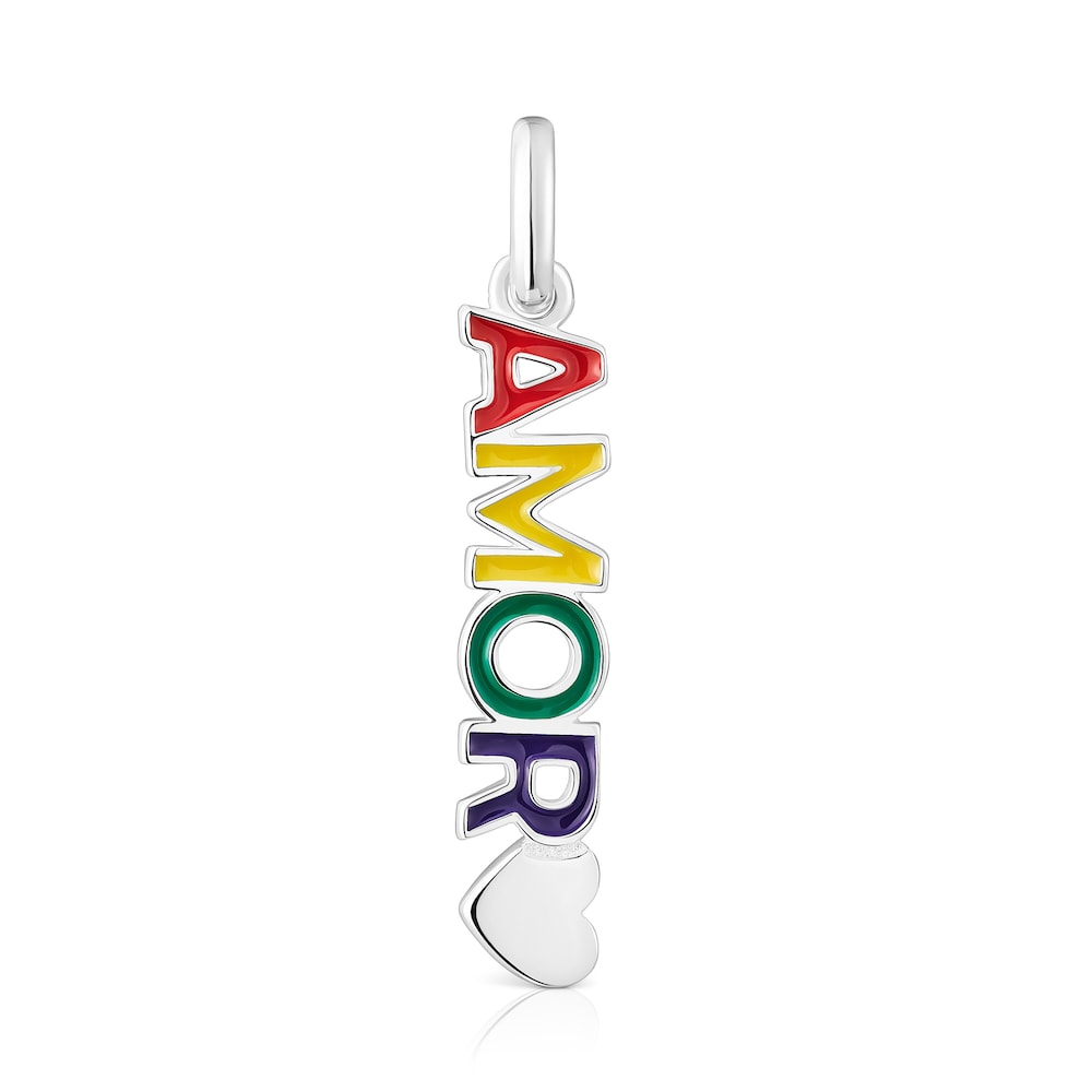 Colgante amor de plata y esmalte TOUS Pride image number 0