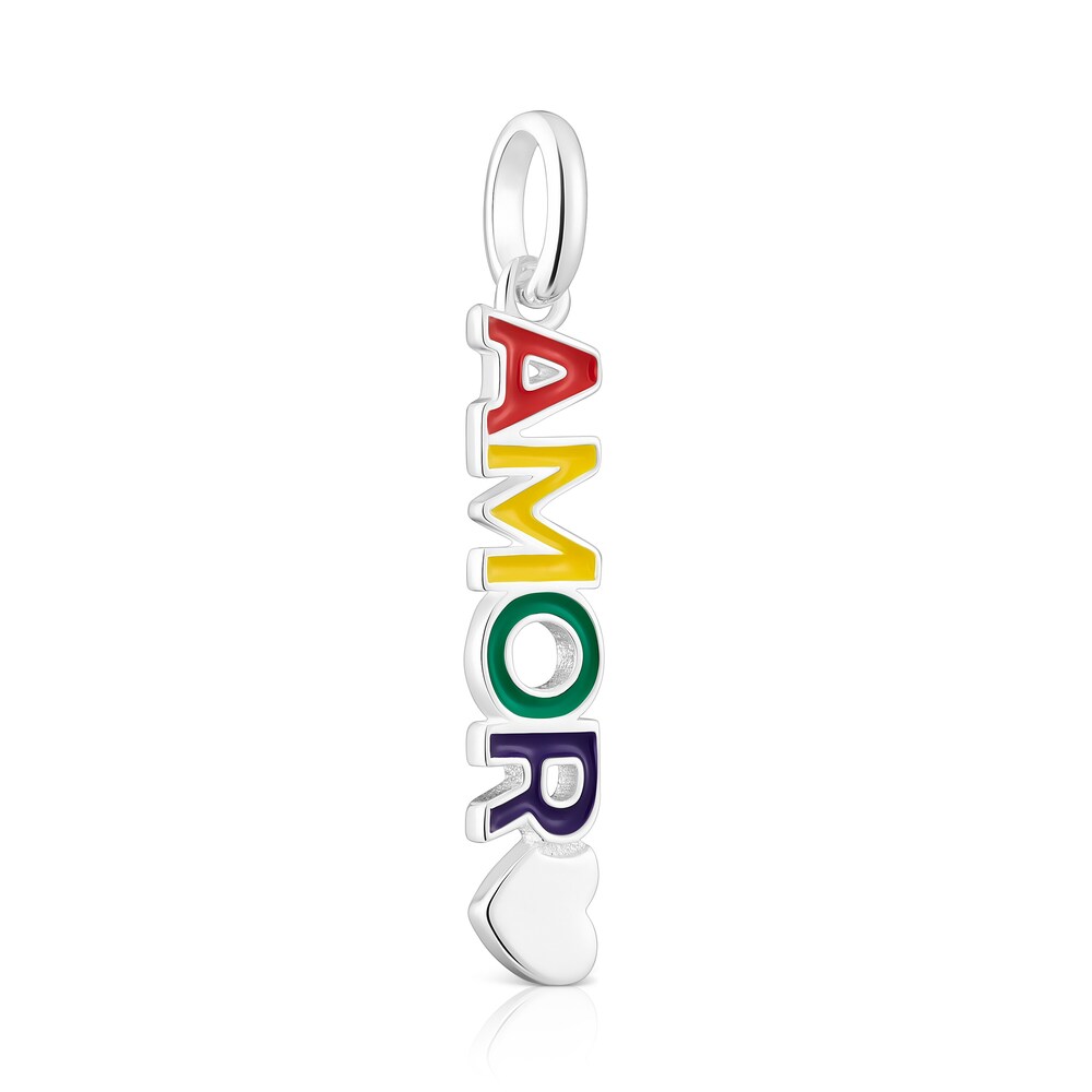 Colgante amor de plata y esmalte TOUS Pride image number 1