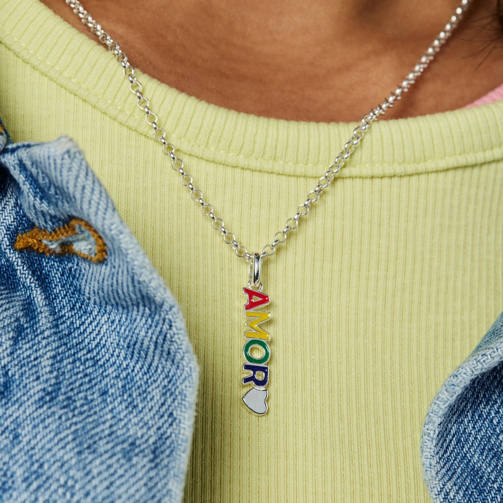 Pingente amor TOUS Pride em prata e esmalte
