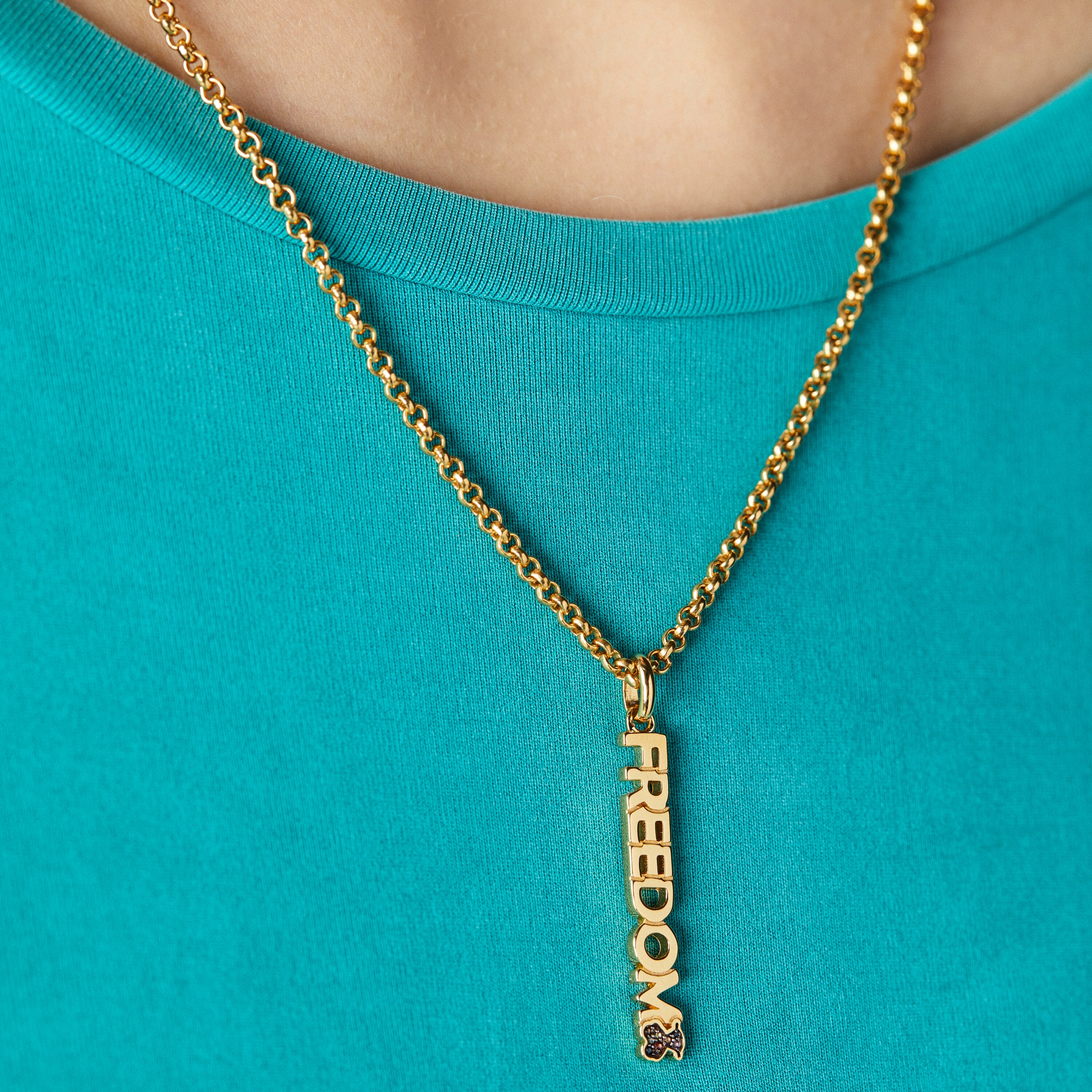 TOUS Crossword Freedom Pendant