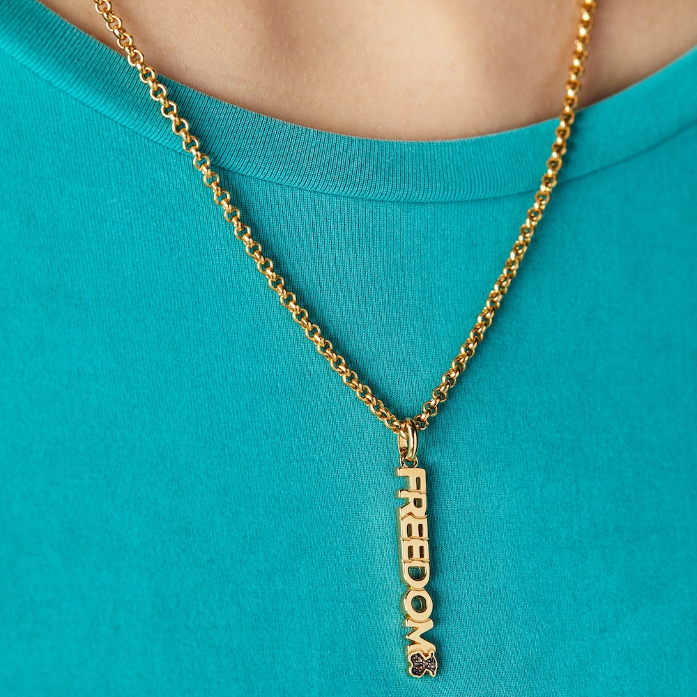 TOUS Crossword Freedom Pendant TOUS Crossword Freedom Pendant