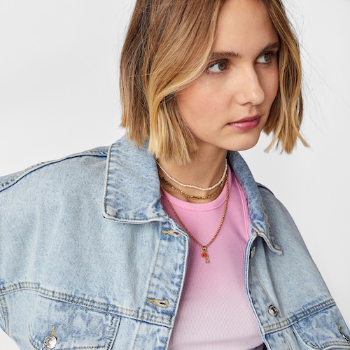 TOUS Crossword Love Pendant with amethyst