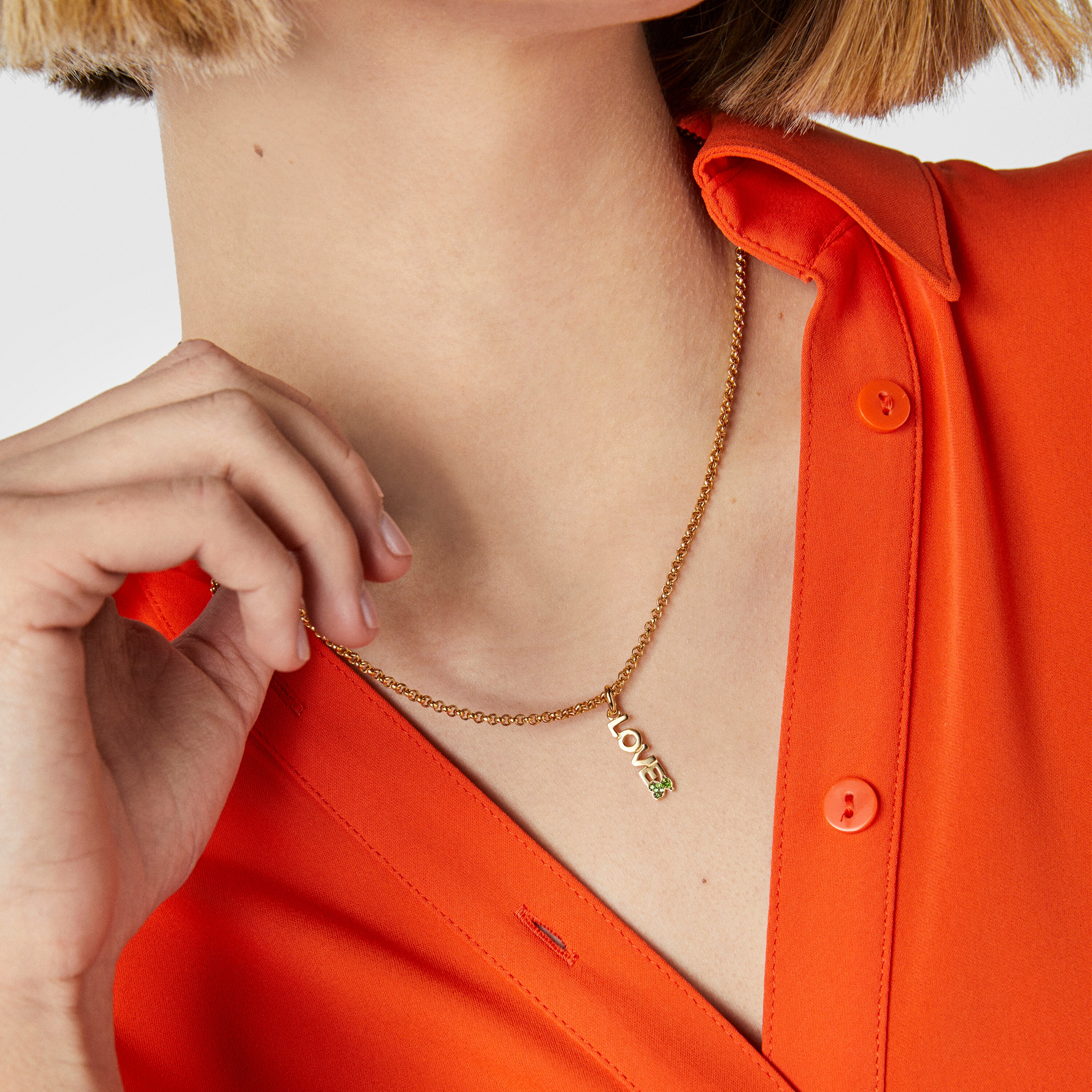 TOUS Crossword Love Pendant with bear