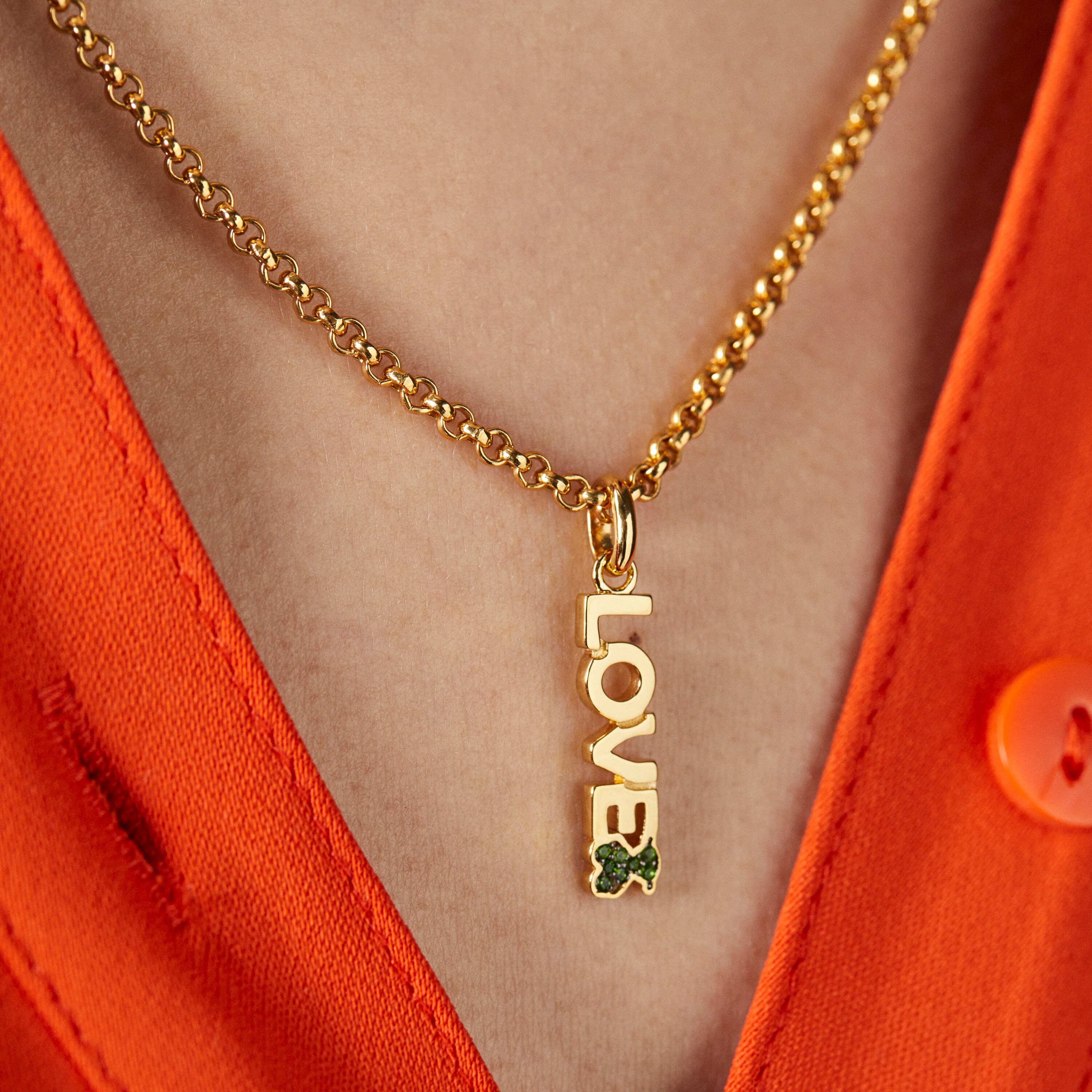 TOUS Crossword Love Pendant with bear