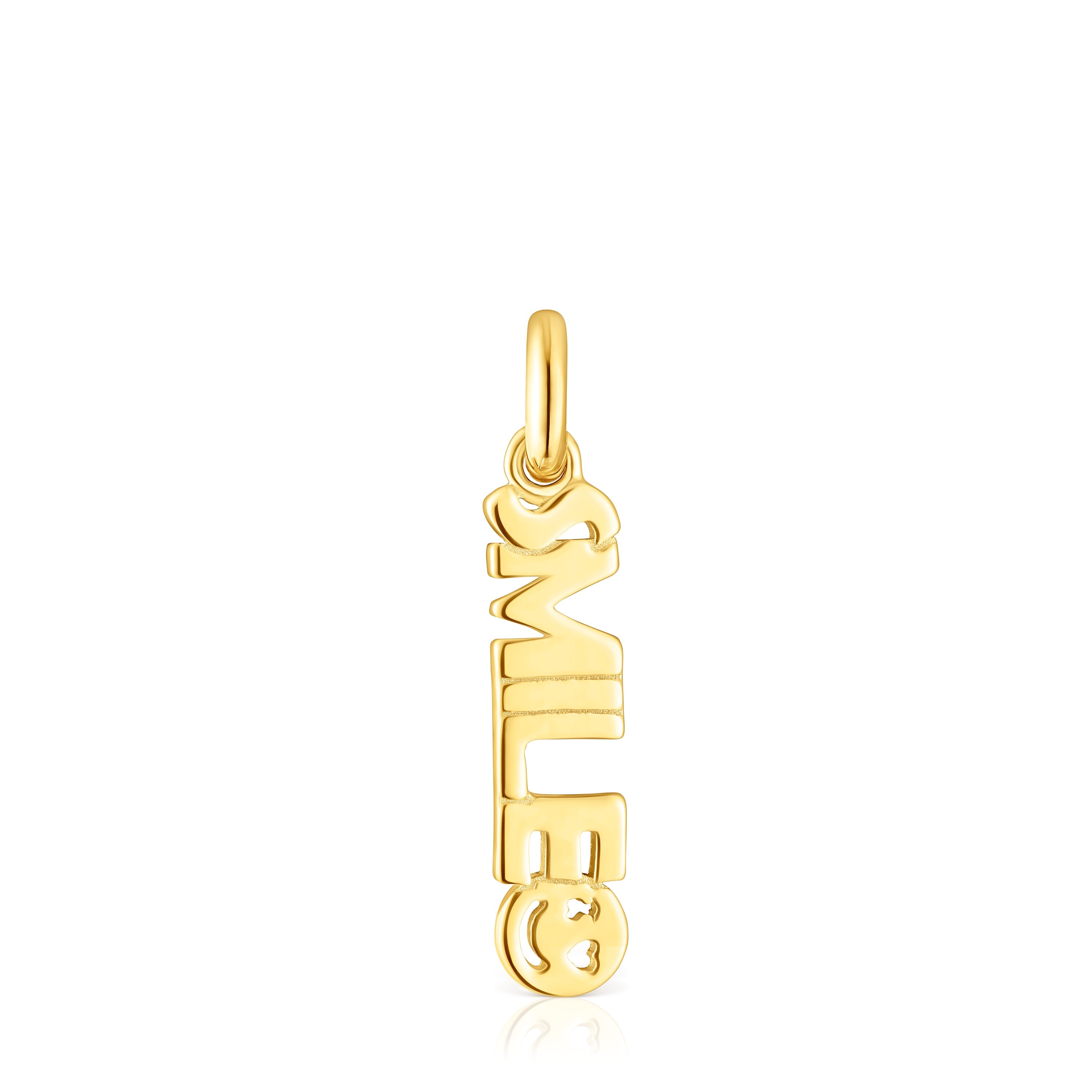 Silver vermeil TOUS Crossword Smile Pendant