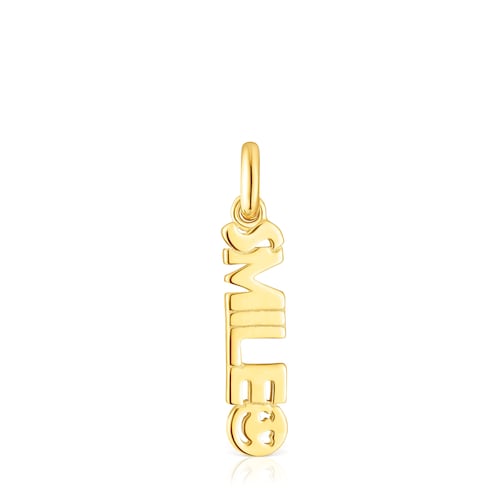 Colgante Smile con ba&ntilde;o de oro 18 kt sobre plata TOUS Crossword