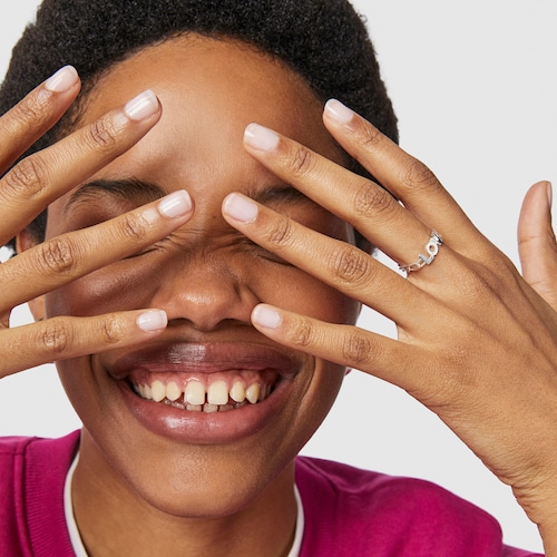 Silver TOUS Crossword Love Ring
