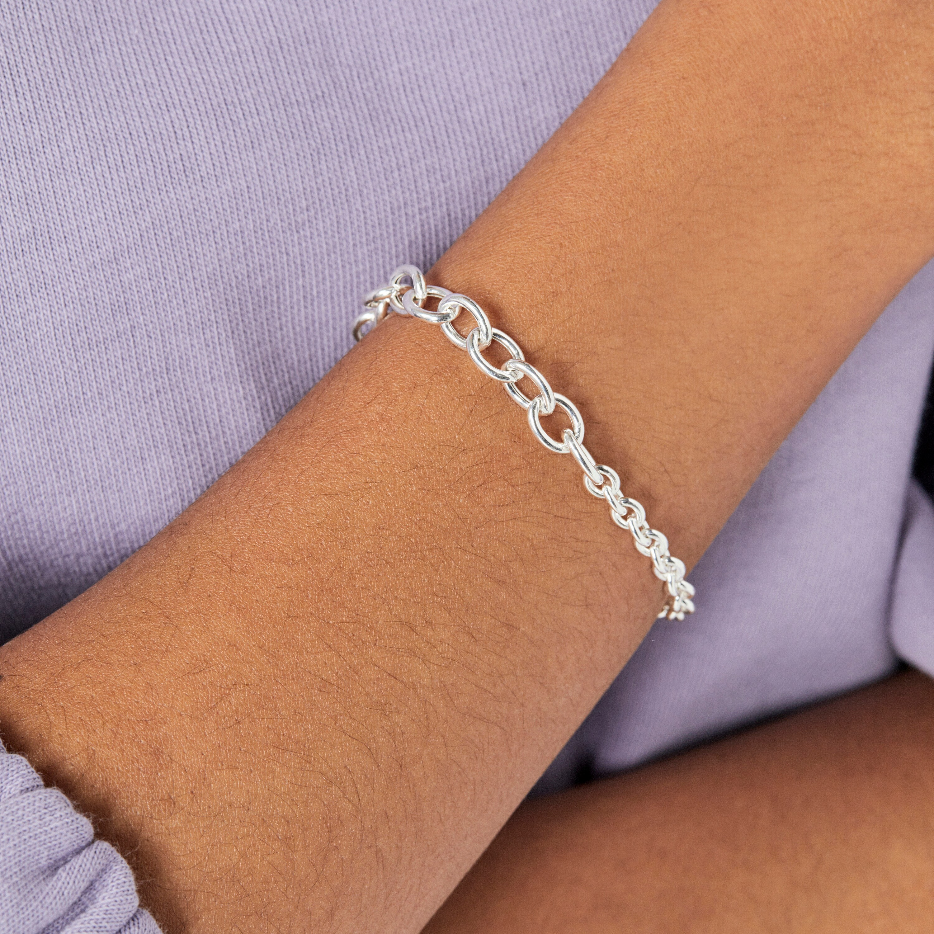 Silver TOUS Calin Bracelet with rings