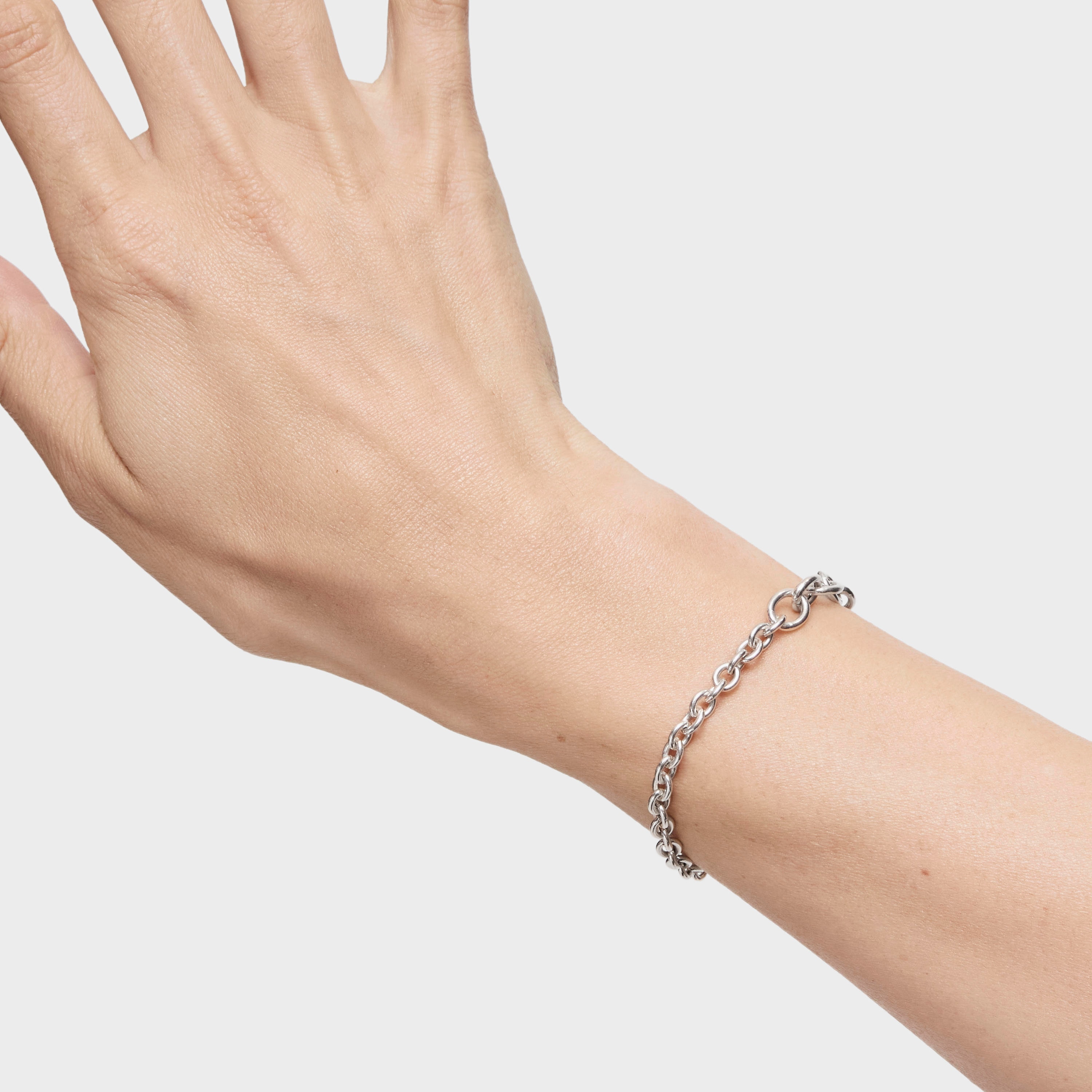 Silver TOUS Calin Bracelet with rings