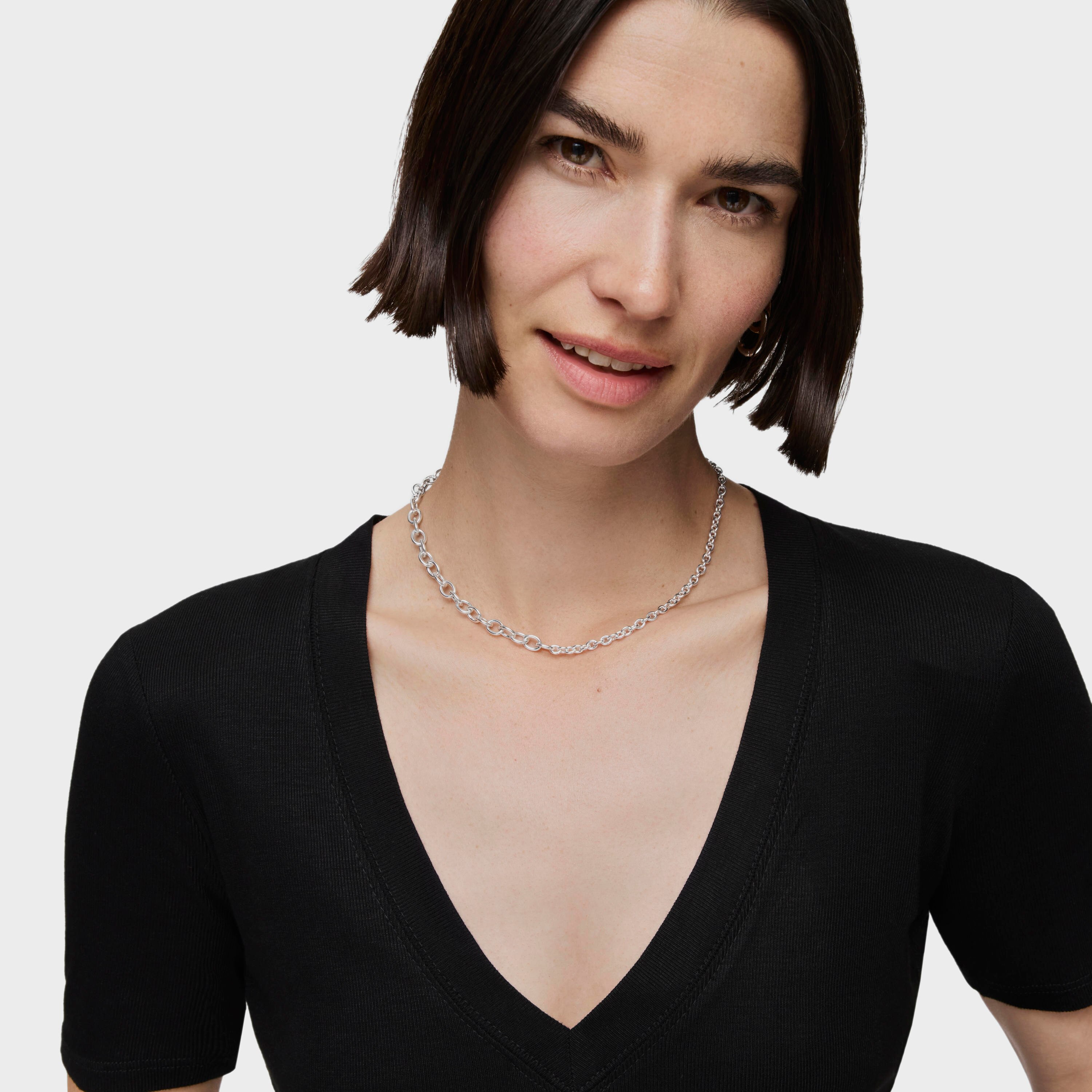 Silver Choker with round rings TOUS Calin