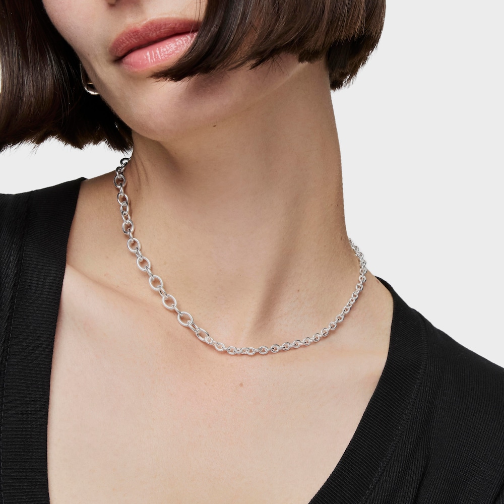 Silver Choker with round rings TOUS Calin