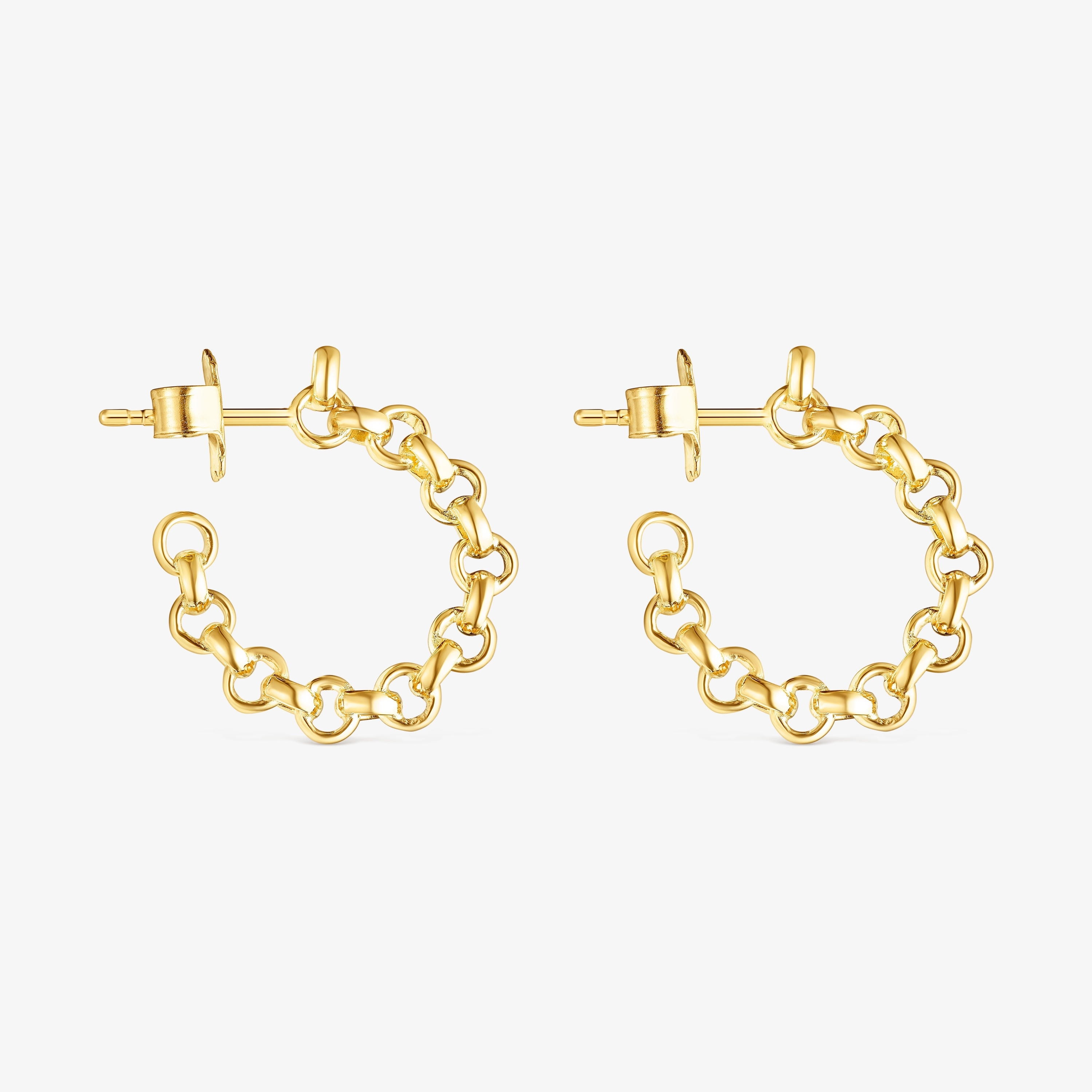 Silver vermeil TOUS Calin Hoop earrings