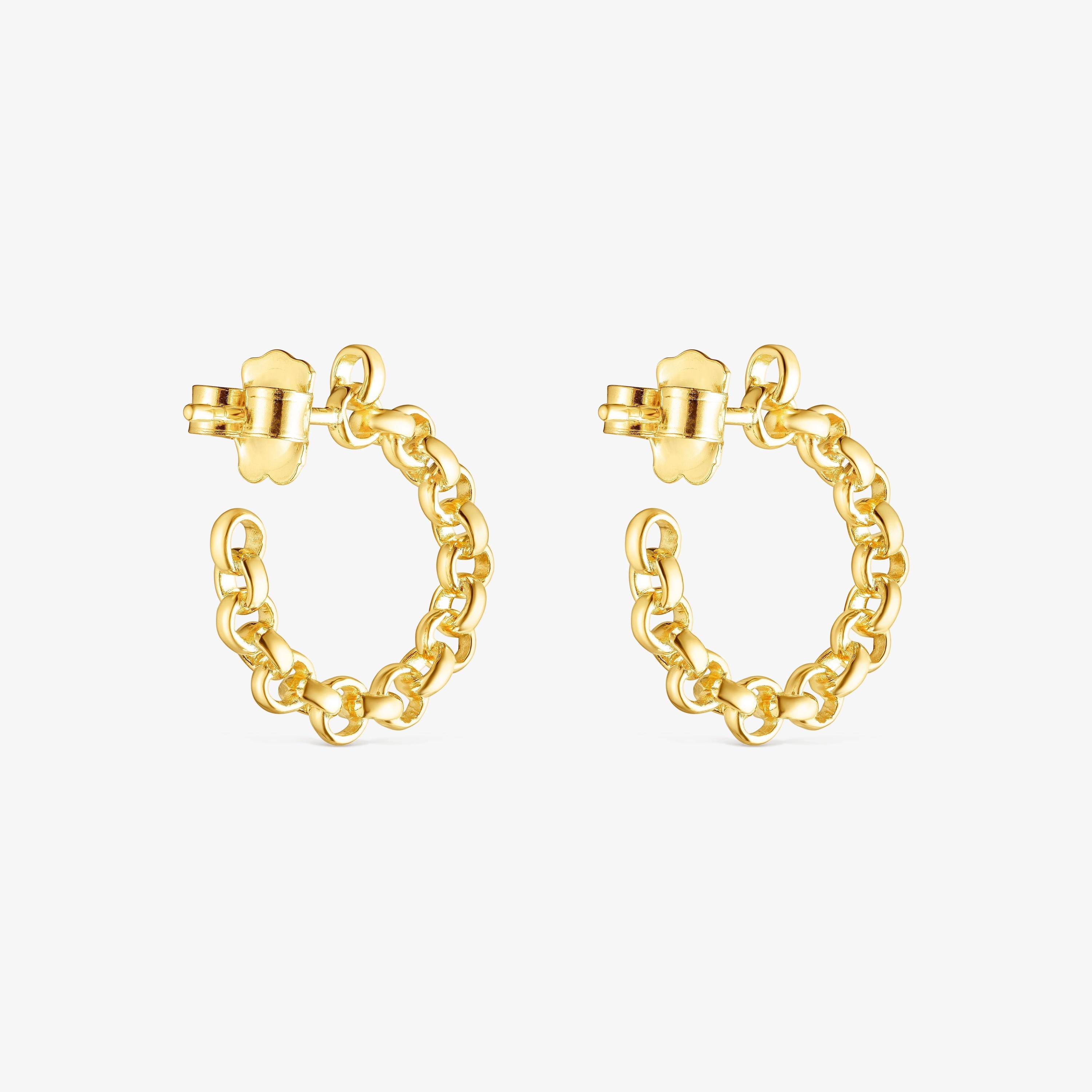 Silver vermeil TOUS Calin Hoop earrings