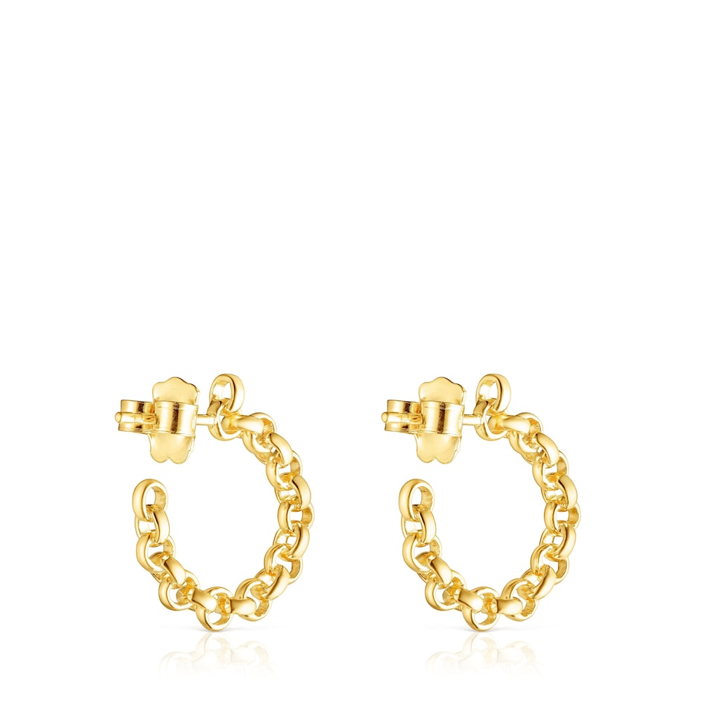 Pendientes aro con baño de oro 18 kt sobre plata TOUS Calin image number 2