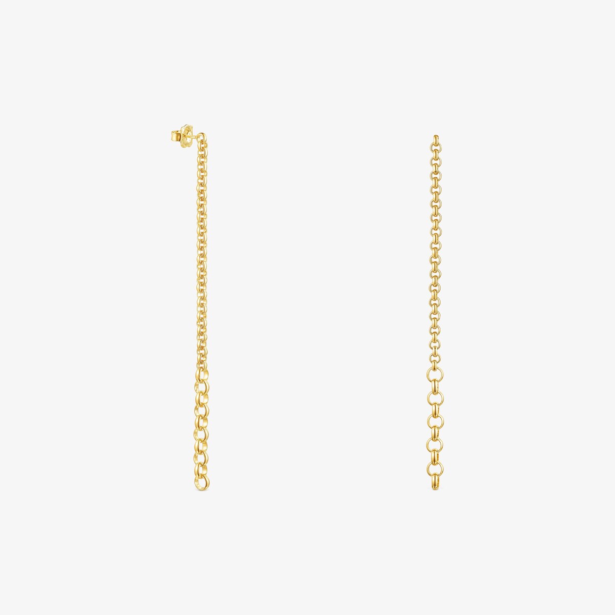 Tous - Pendientes Extra Largos Con Anillas Tous Calin - Dorado