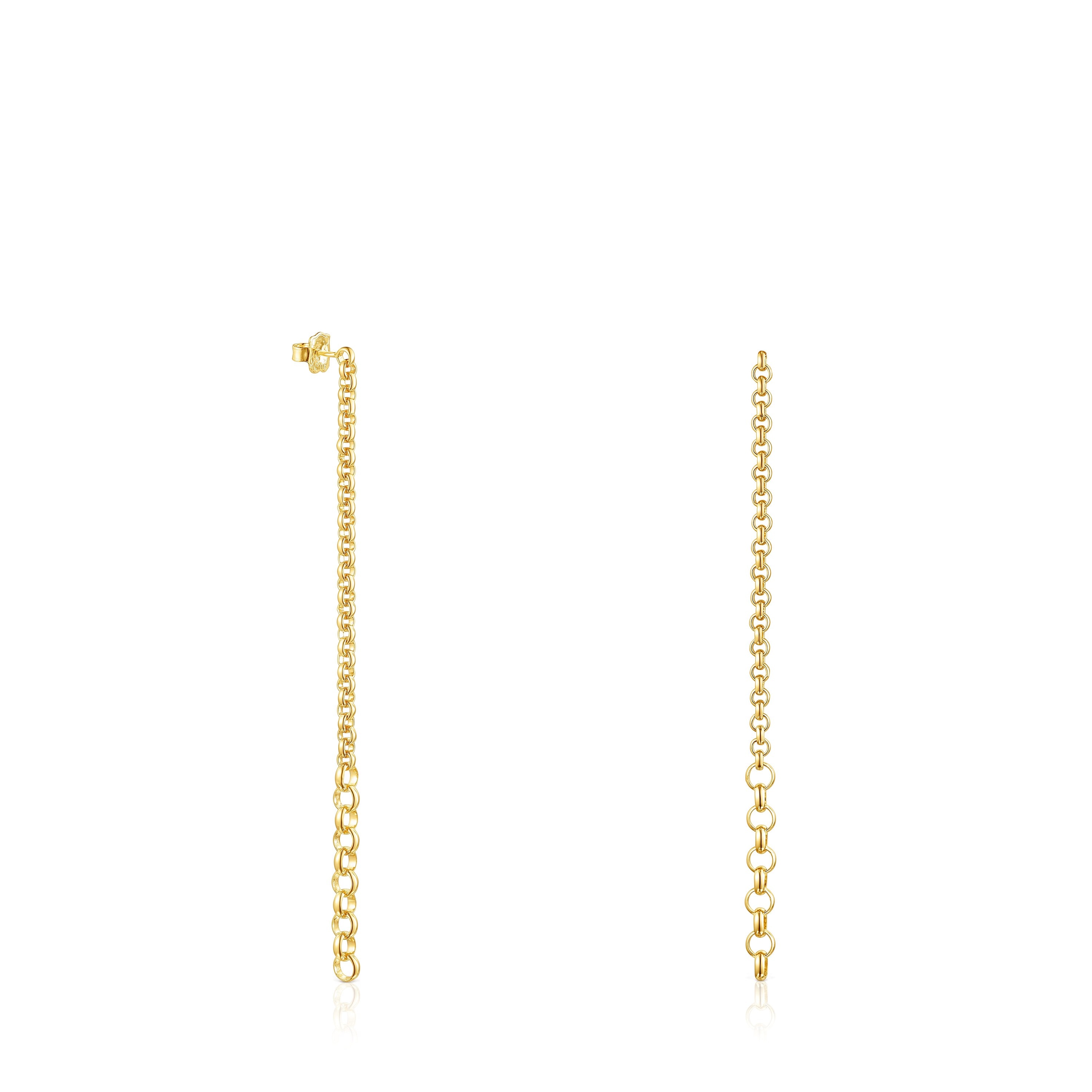Extra-long TOUS Calin Earrings with rings