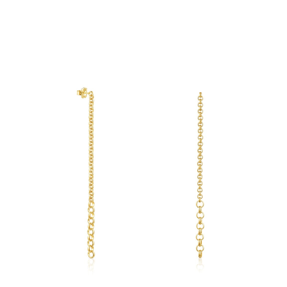 Tous - Pendientes Extra Largos Con Anillas Tous Calin - Dorado