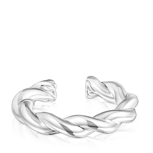 Pulsera XL de plata Twisted