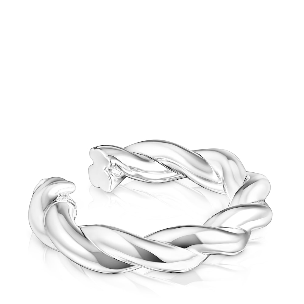 Pulsera XL de plata Twisted
