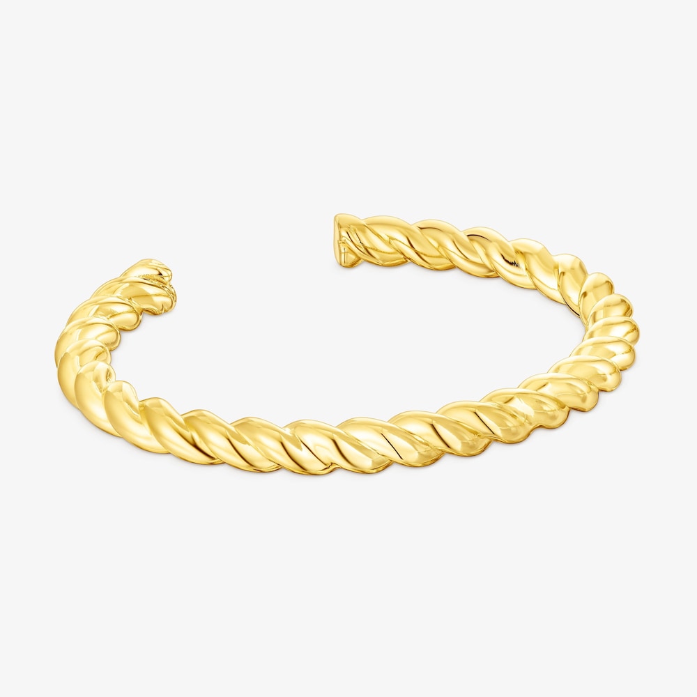 Tous Twisted - Otwarta bransoletka z ż&oacute;łtego srebra Vermeil