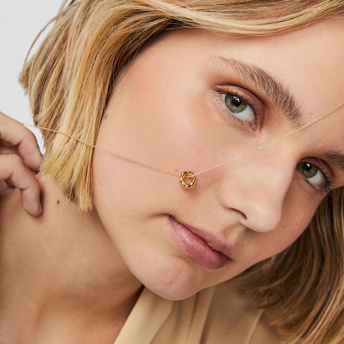 Collar de oro 18K Twisted