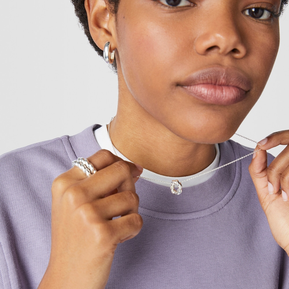 Twisted Necklace with donut