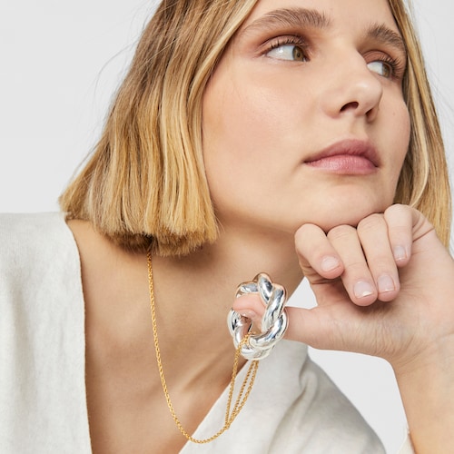 Twisted Necklace with XL donut