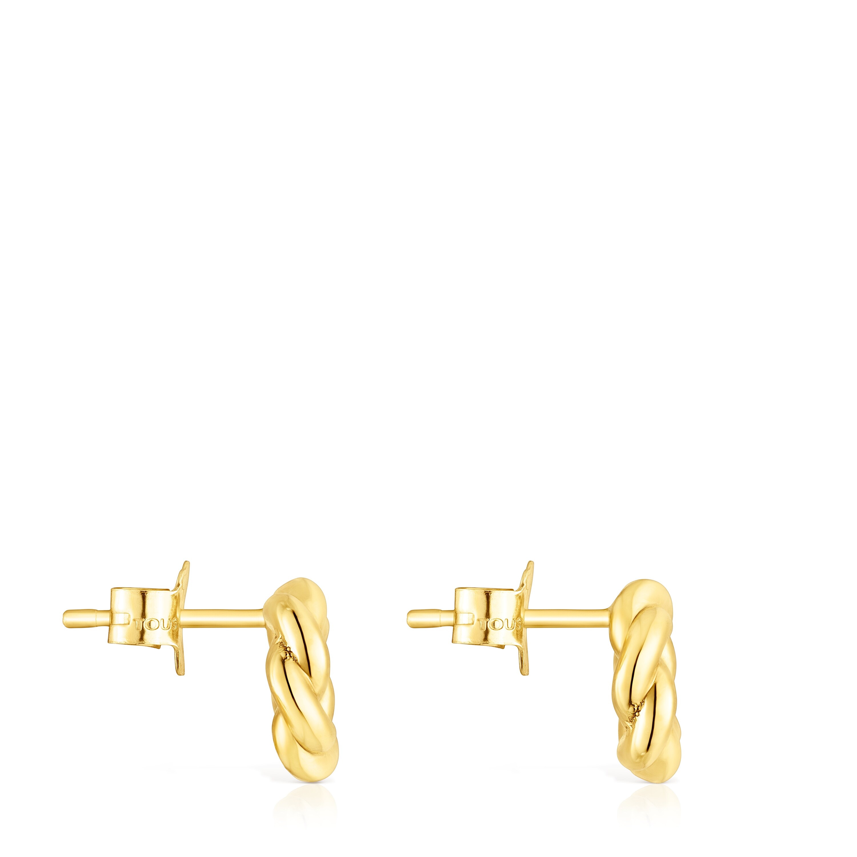 Gold Twisted Earrings