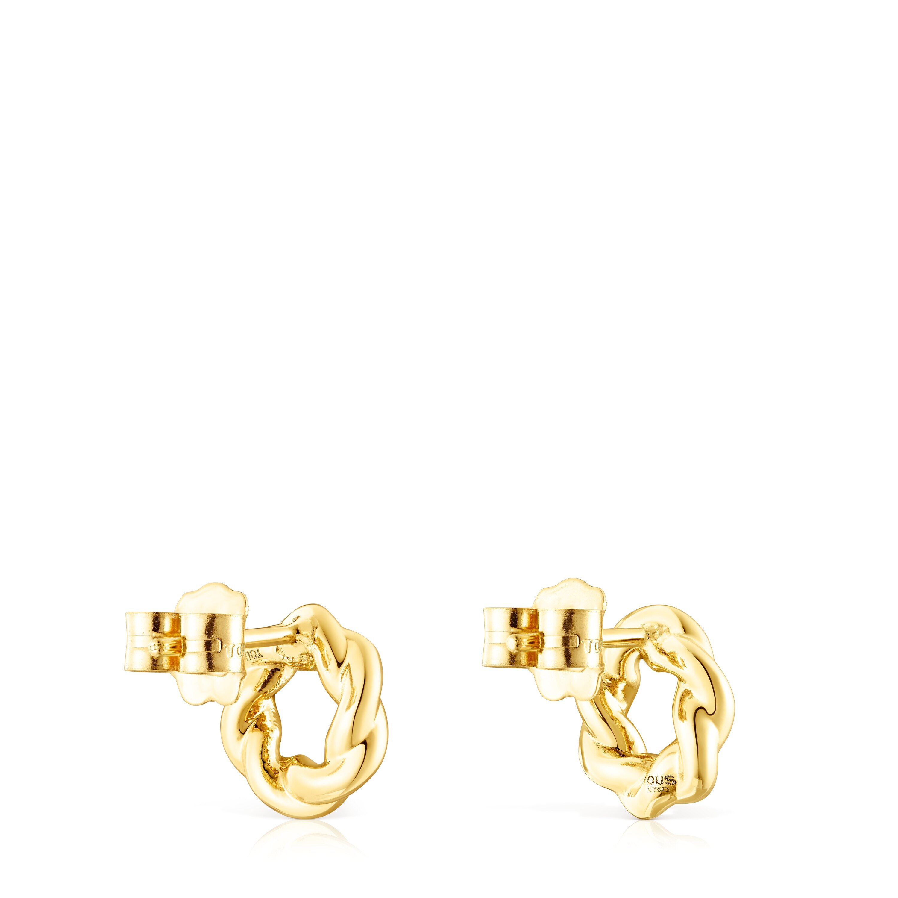 Gold Twisted Earrings