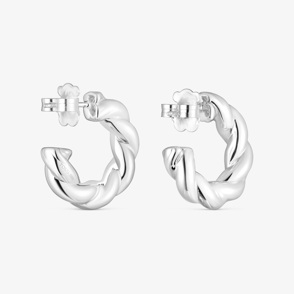 Pendientes de plata Twisted