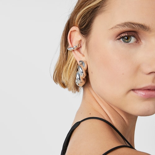 Pendientes de aro Twisted image number 0