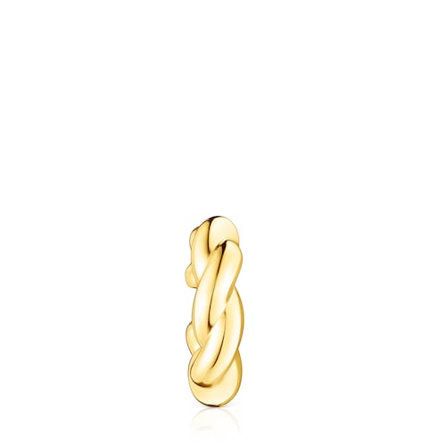 XL silver vermeil Twisted Earcuff